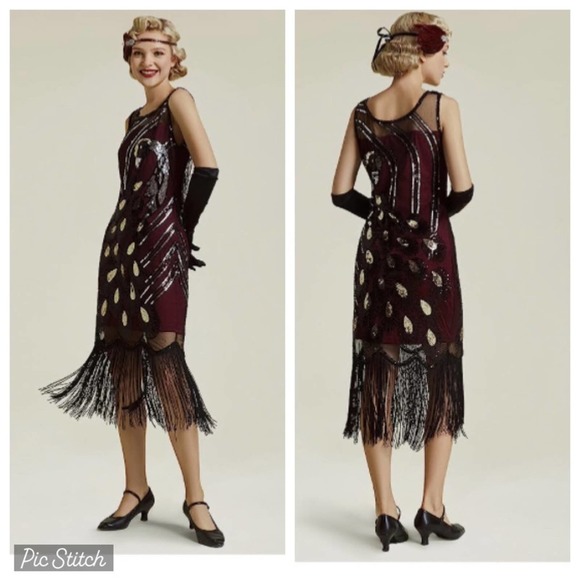 babeyond Dresses & Skirts - Fabulous Babeyond Peacock 1920s Style Flapper Dress!